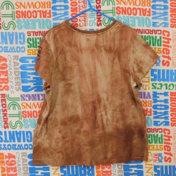 Kool Africa Memphis Zoo Giraffe T Shirt Size XL Womens Cut Brown WWF - Picture 2 of 6